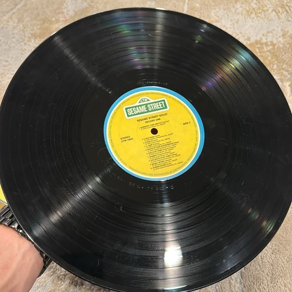 Vintage Jim Henson Muppets Sesame Street GOLD 2 LP RECORD SET CTW 79001 - Picture 8 of 8